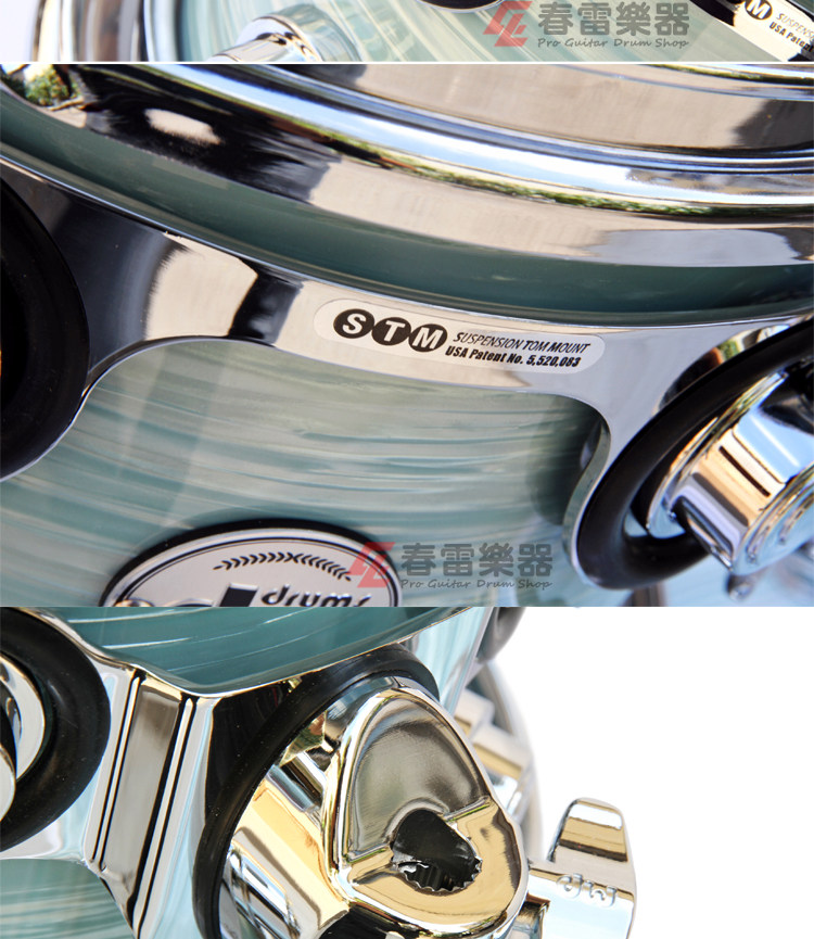 Барабанная установка 春雷乐器 dw collectors 收藏家 pale blue oyster 4/5鼓 架子鼓