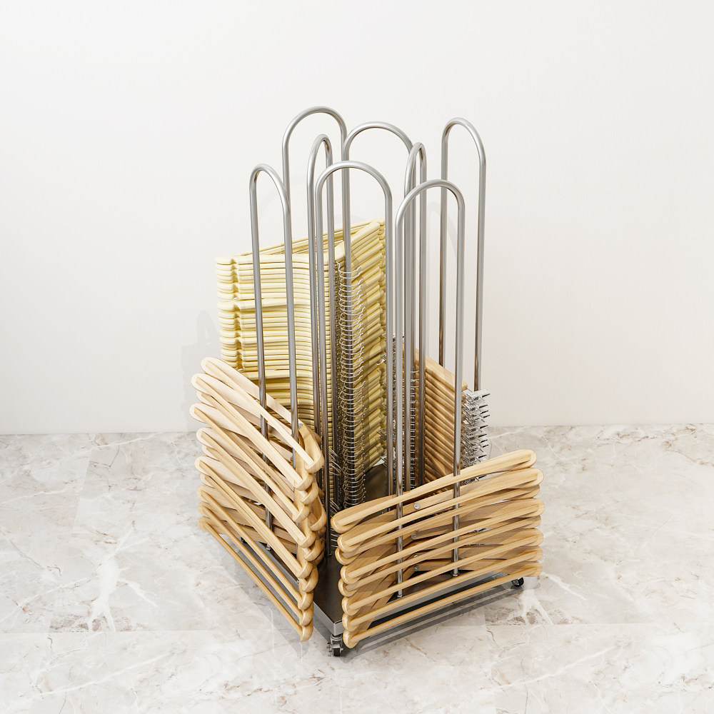 Clothing store special hanger storage artifact movable finishing pants clip shelf simple men and women's clothing store storage car