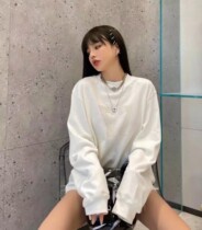 SMFK Official Double7 sweatshirt Leisure cotton Mock Beads large version Long sleeves Leisure sport Chauded blouses