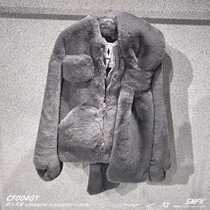 SF (official direct mail)SMFK Arctic Fox savage jacket Artificial fur coat Snowman shirt