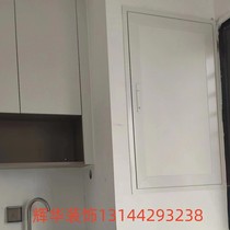 Soundproof door decoration windproof maintenance air conditioner outdoor unit bay window pipe pipe well door waterproof and insulated aluminum alloy balcony door