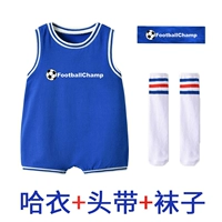 Синяя футбольная повязка на голову, носки