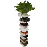 Простая домашняя стойка для обуви железо многослойное многослойное пространство -экономическое общежитие маленькая узкая шкаф дверь дверь хранения Hyundai