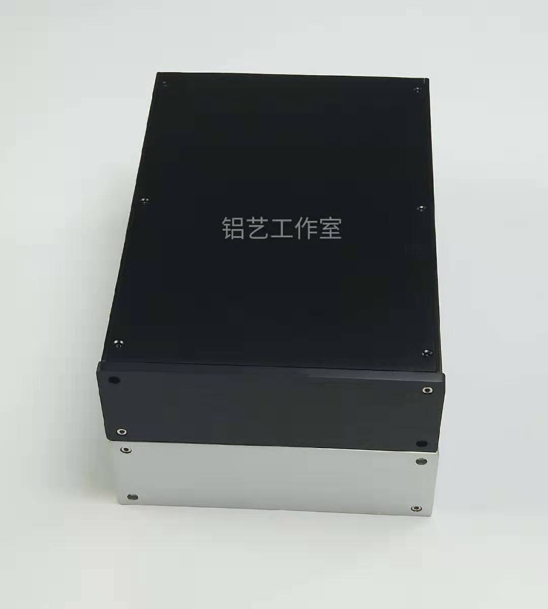 DIY full aluminum two-piece power amplifier front level ear discharge DAC host shell 215 width 70 70 308 308 depth 2270