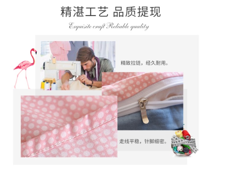 妃 妃 Cotton bốn mảnh cotton 1,5m1,8m Phong cách Bắc Âu giường đôi cung cấp bộ chăn ga gối - Bộ đồ giường bốn mảnh giá chăn ga gối đệm
