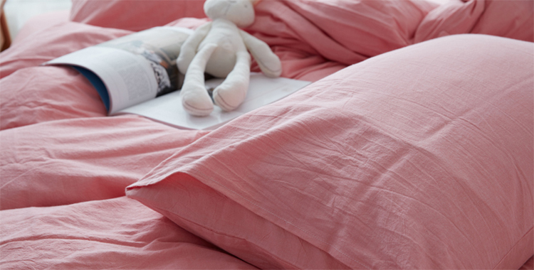Khi nước giặt bông vỏ gối cotton màu rắn lưới gối bông hai đôi đơn giản 48 * 74 gối lock&lock