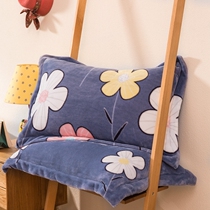  Shi Fei winter thickened coral velvet pillowcase thickened warm single double pillow leather flannel Lai velvet pillowcase