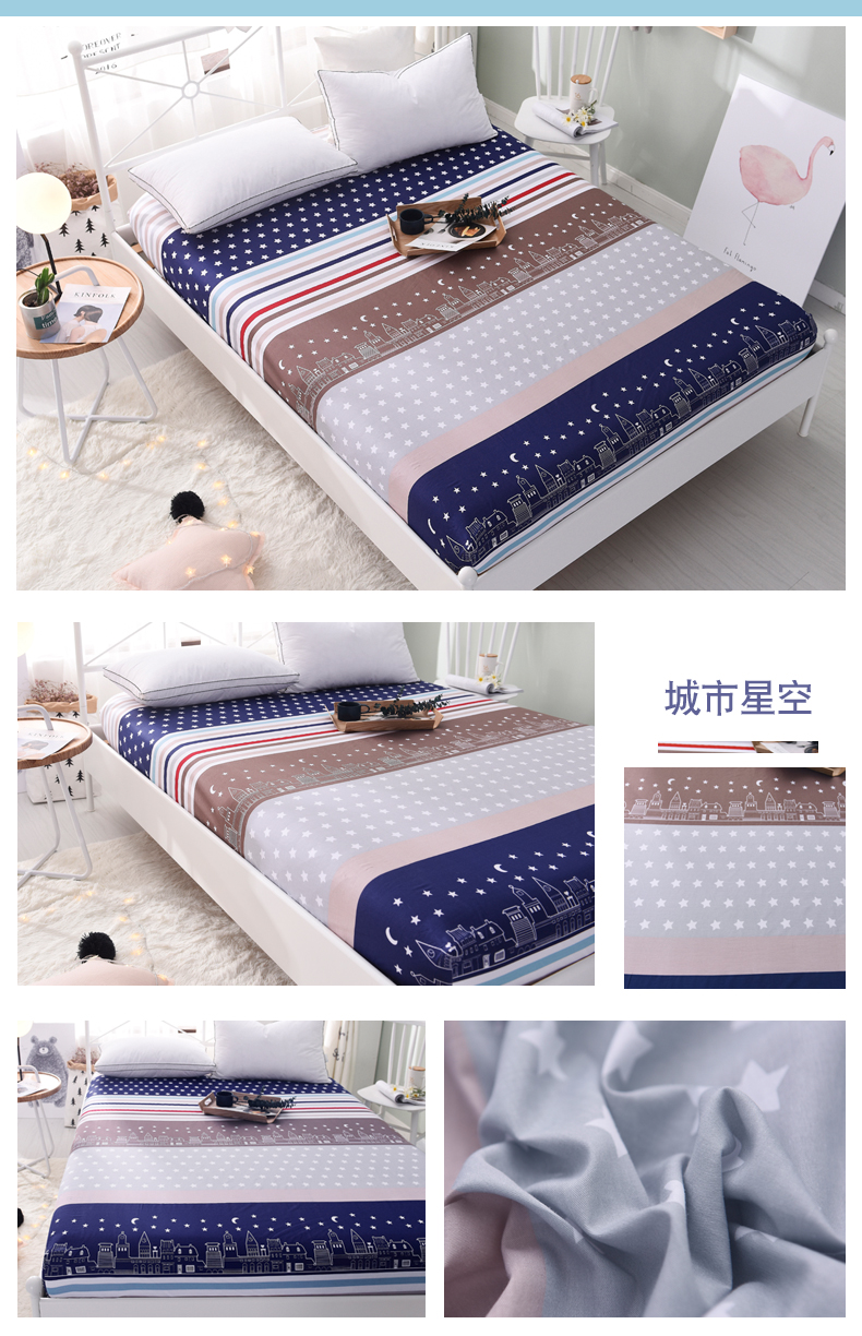 Giường 笠 đơn mảnh bông khăn trải giường cotton trải giường 1.2m1.5 m 1.8 nệm Simmons bảo vệ bìa trải giường