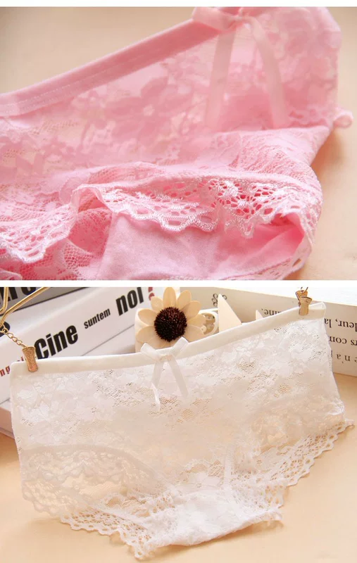 Jacquard sexy ren tam giác cotton 裆 cô gái cám dỗ lưới rỗng eo thấp trong suốt đồ lót phụ nữ bán buôn