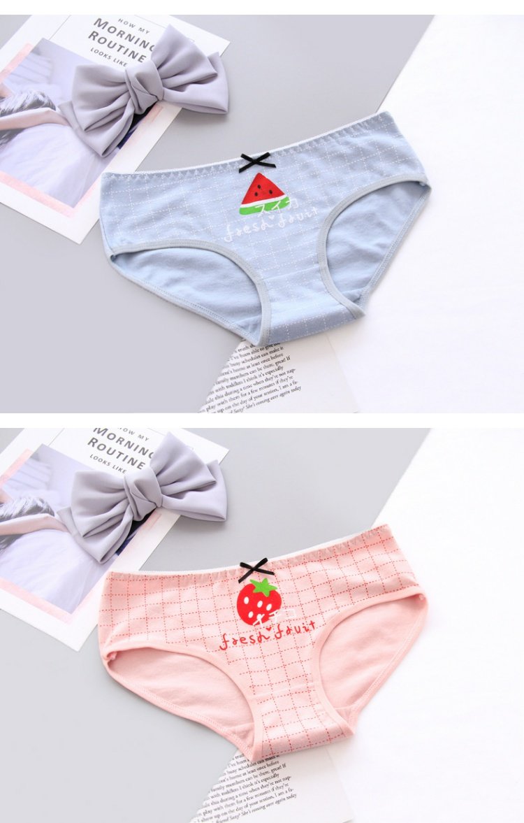 Quần áo thoáng khí nữ dễ thương của phụ nữ cotton ở eo vải cotton tóm tắt quần lót nữ dưới quần cotton bán buôn quần lót giấy 