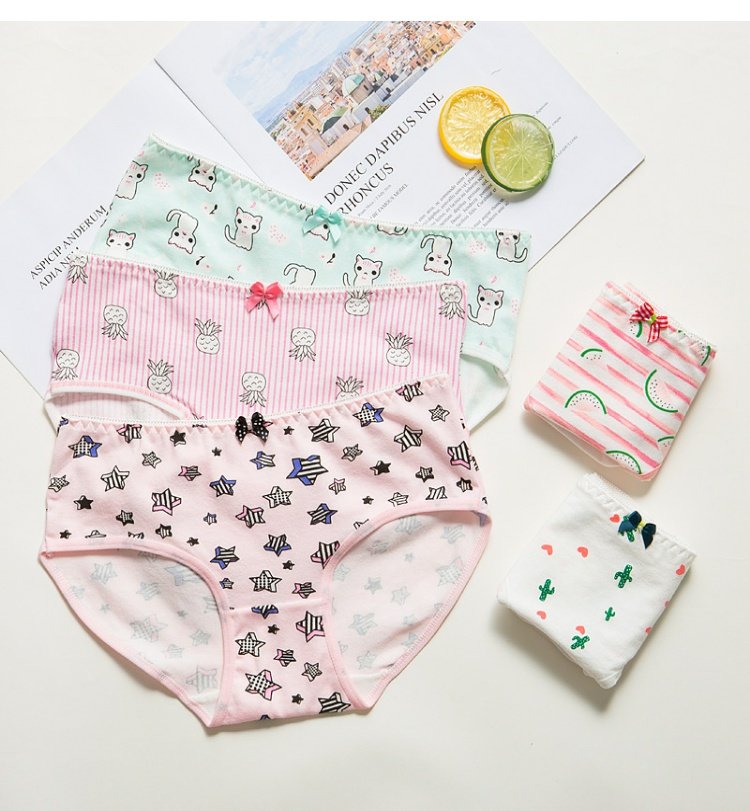 Quần lót nữ dễ thương cotton nữ 100% kháng khuẩn tóm tắt ở eo cotton gợi cảm ren thấp eo bán buôn sịp nam cỡ lớn