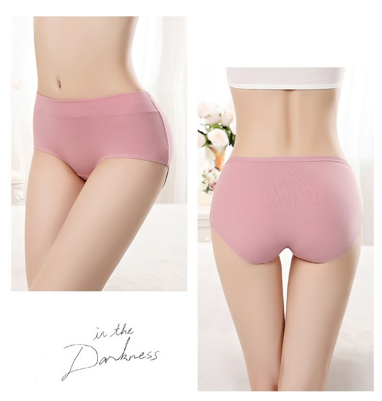 Đồ lót nữ Quần cotton nữ mid-eo cotton không kháng khuẩn Cô gái gợi cảm 100% cotton áo khoác tam giác quần short bán buôn quần chip nam