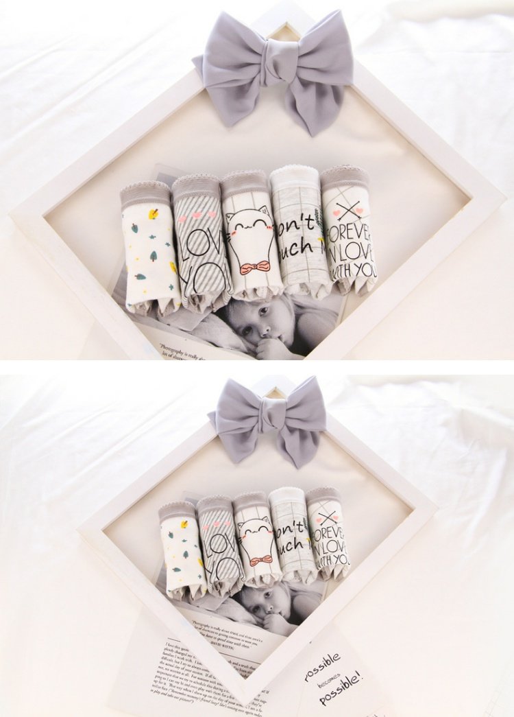 Quần lót nữ sinh viên cotton nữ 裆 100% cotton không kháng khuẩn liền mạch eo giữa cô gái gợi cảm bán buôn quần lót nữ sinh