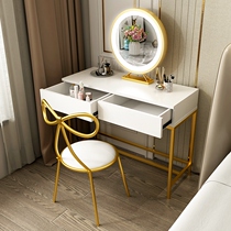 Nordic dresser Bedroom ins Simple modern small apartment Net red book womens makeup table storage cabinet one with light