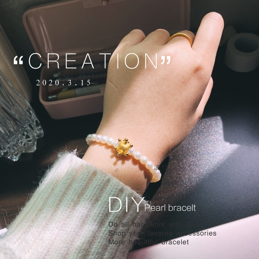 Dania makes beloved handmade live crafted pearl bracelet diy accessories natural freshwater pearls