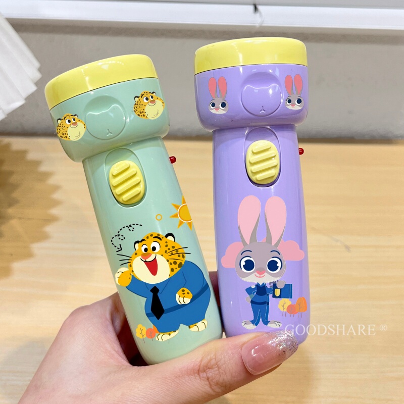 Flashlight, Small and Convenient, Household Children's Bedside Night Light, Zootopia Officer Leopard New Model, Durable Night Light
