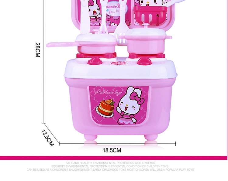 Princess Children Baby Đồ chơi giáo dục Đồ dùng nhà bếp Đồ dùng nhà bếp Chàng trai và Cô gái Nhà bếp Mô phỏng Nấu ăn Mini Kids Set thiết bị mầm non