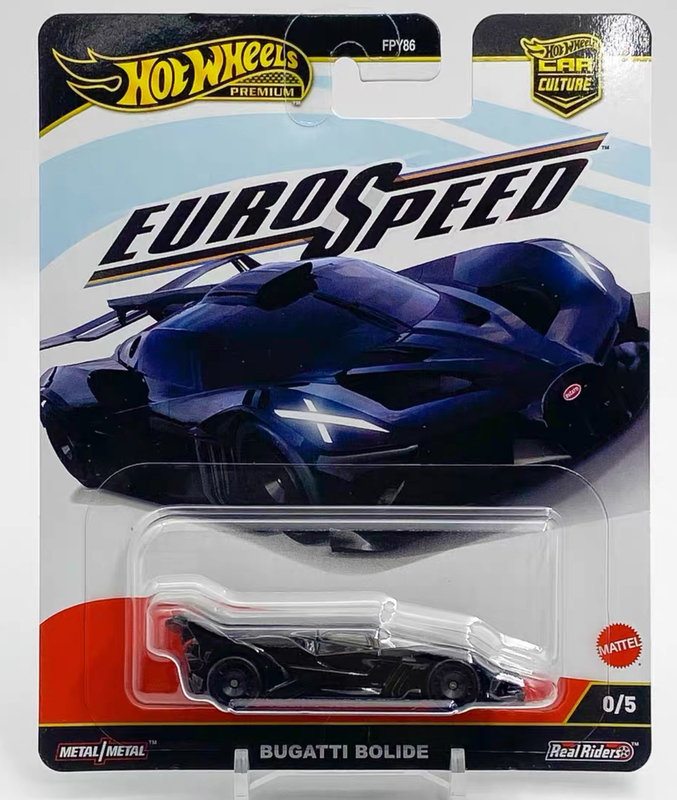 Hot Wheels European Speed No. 0 Car Bugatti Bolide Zero Car Pop Culture Gold Label Hidden