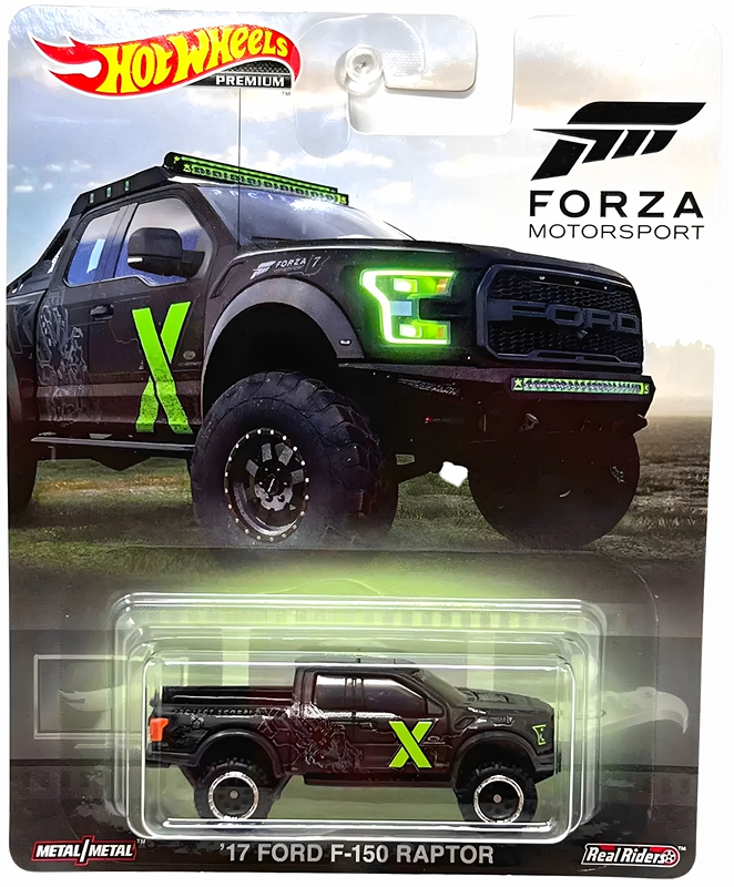 Hot Wheels Off-Road Big Pickup Truck Ford Raptor F150 Waste Disposal Forza Xbox Monster Claw Green Domineering