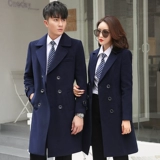 Шерстяное пальто, зимняя куртка для работы, средней длины