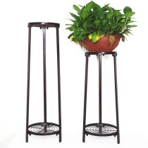 Flower rack wrought iron multi-layer simple solid wood living room indoor balcony green radish chlorophyll floor flower pot rack Flower rack creative