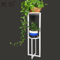 Simple flower rack Living room wrought iron multi-layer floor-to-ceiling green radish potted high flower rack Indoor balcony chlorophyll flower pot rack large
