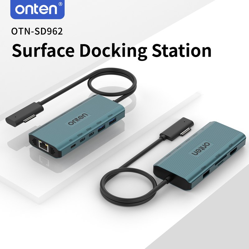 Suitable for Microsoft Surface Series Devices, Dedicated Multi-Functional Docking Station, Pd Fast Charging, USB 5Gbps Rate, 4K