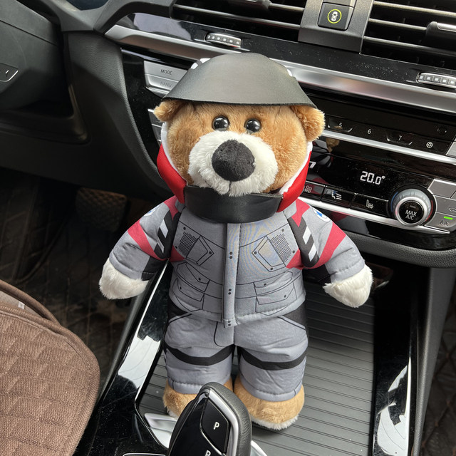 BMW BMW Bear Doll Doll Motorcycle Tail Box Doll Rally Racing Bear 4S Store Gift Teddy Bear