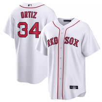 Major League Baseball Red Sox Boston Red Sox No. 34 Ortiz Jersey Ortiz Embroidered Baseball Jersey