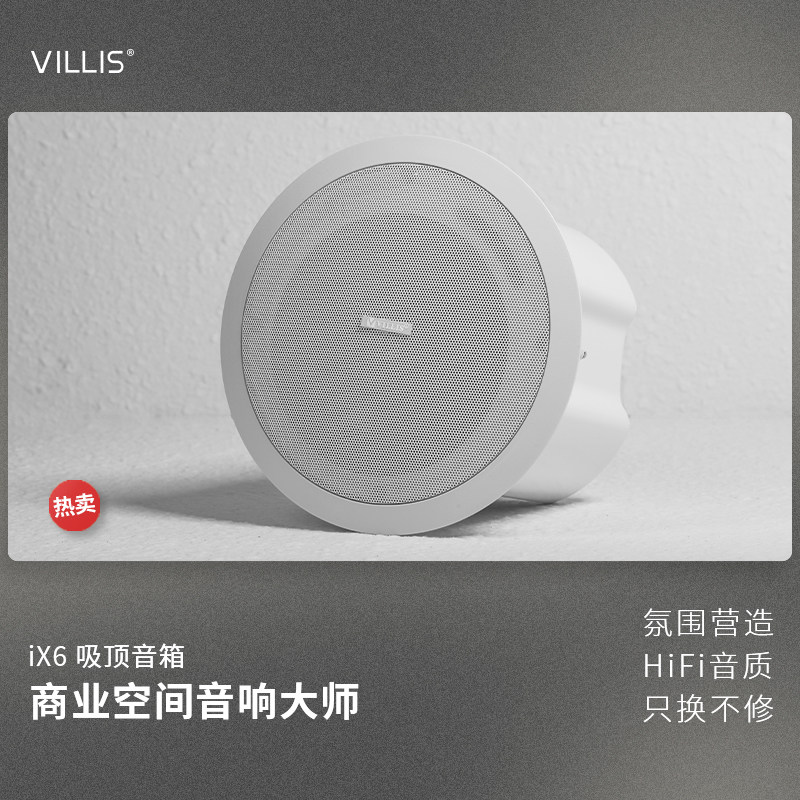 VILLIS sound shop ceiling speaker Ceiling hanging background speaker Bluetooth amplifier HIFI