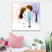 Cross stitch 2020 new thread embroidery 2021 couple wedding living room love series small pieces bedroom simple self-embroidery