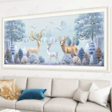 Cross -STITCH 2023 Новая линейная вышивка гостиной Fortune Elk полна вышивки и атмосферы современной минималистской вышивки ручной работы