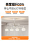 Restaurant Invisible Fan Chandelier French Cream Style Variable Frequency Integrated Light High Wind Power Long Strip Dining Room Bar Counter Ceiling Fan Light