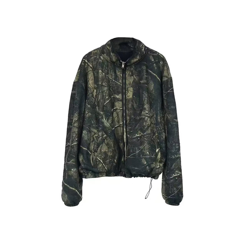 Yeezy Season 5 Realtree Camouflage Branch Stand Collar Sweatshirt Jacket