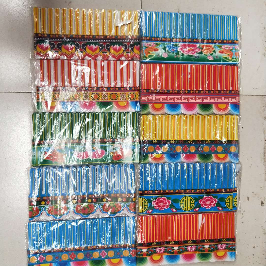 Factory direct sales funeral paper tie paper live accessories lace paper coated paper Spirit house paper 20 packs