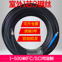 Fiber Optic Wire Household Pre-embedded Indoor Room External Leather Cable Cable Optical Fiber Cable Single-mode Single Fiber Long Jumper SC-FC