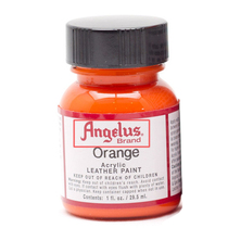 Sneakers custom hand-painted graffiti orange pigments Angelus Orange DIY