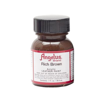 Angelus Rich Brown Leather Paint dark Brown Leather color change pigment
