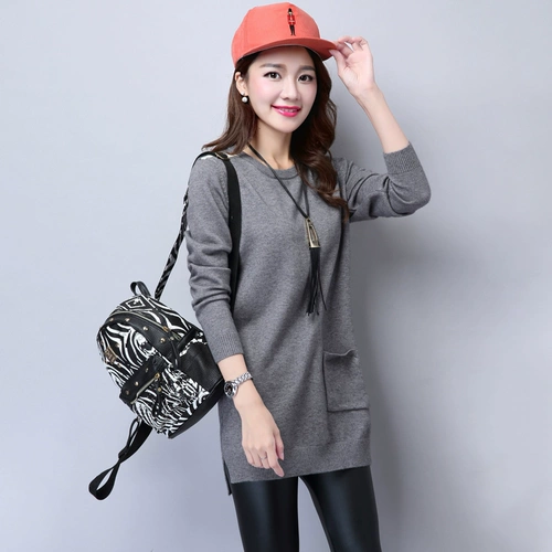 Осеннее длинное демисезонное трикотажное шерстяное платье, подходит для подростков, средней длины, коллекция 2022, в западном стиле