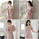 Satin bridesmaid dress can usually be worn in 2021 new winter sister group dress simple and atmospheric wedding small man