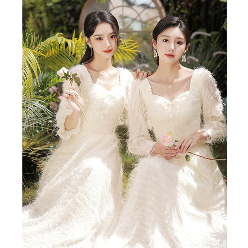 Платье подружки невесты, лонгслив, весеннее вечернее платье, юбка, изысканный стиль