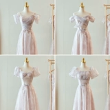 Платье подружки невесты, зимнее вечернее платье, юбка, коллекция 2023, по фигуре