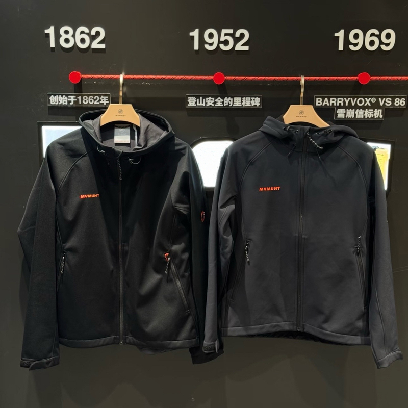 Mammoth Swiss Elephant Men's and Women's Hooded Jacket Autumn and Winter Outdoor Waterproof Fleece Red Label Clion Embroidered Jacket Mammoth Swiss Elephant Men's and Women's Hooded Jacket Autumn and Winter Outdoor Waterproof Fleece Red Label Clion Embroidered Jacket