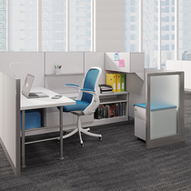 Office Furniture Screen Partition 4 Persons Position Combined Plate Desk Staff Table Staff Desk Staff Seating