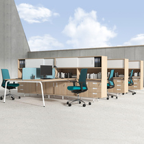 Staff desk 2 4 6 manual screen office staff card seat office desk and chair combination simple modern