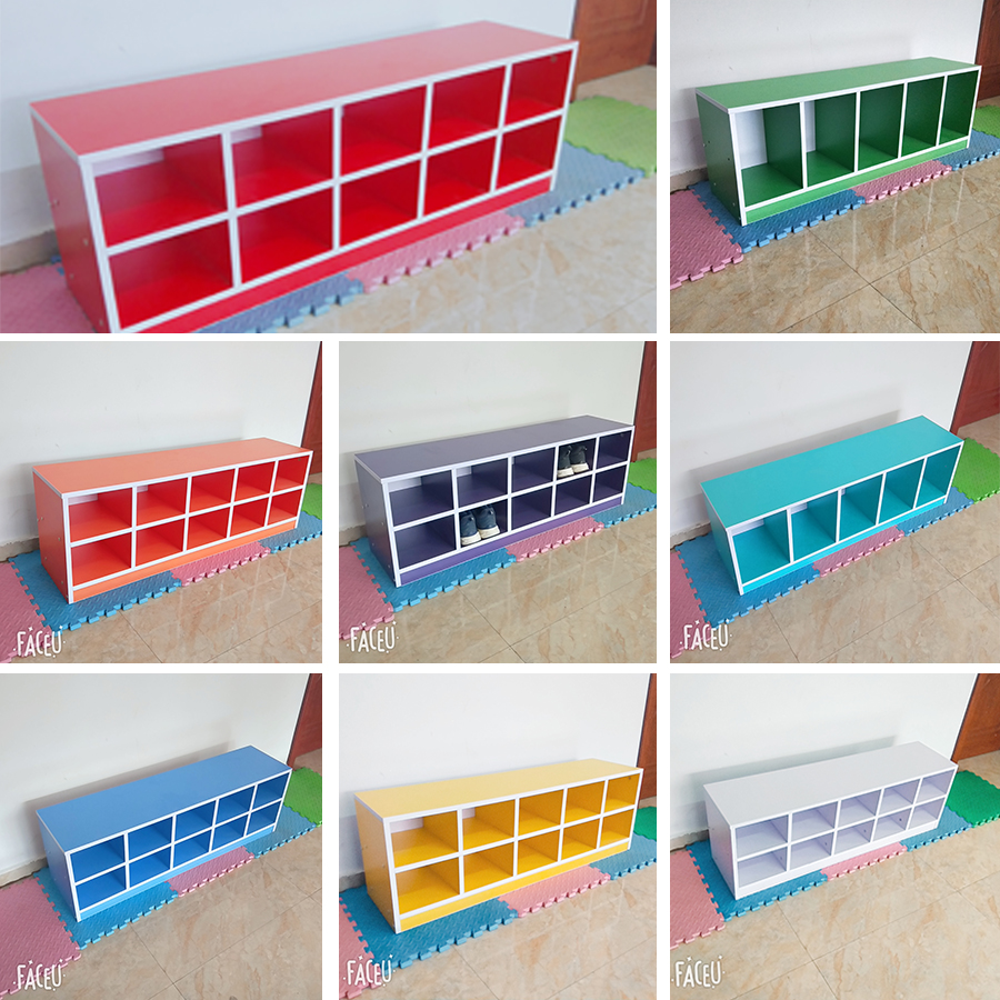 Dance Room Shoe Cabinet Kindergarten Early Education Center Playground Gym Gym Gym Changing Shoes stool storage Storage Cabinet Customizable