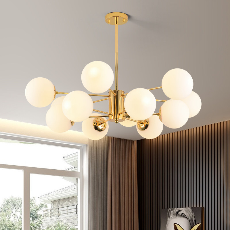 Nordic style lamps creative personality light luxury magic beans living room lamp simple modern atmosphere home dining room chandelier