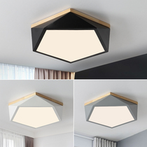 Nordic bedroom ceiling lamp LED simple modern home macarons creative personality geometry living room study lamps