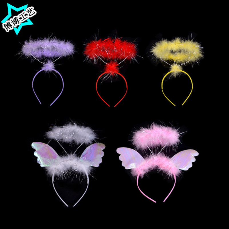 New Rabbit Ears Headband Angel Halo Angel Headband Angel Circle Children's Day Children's Day Evening Party Dress Up