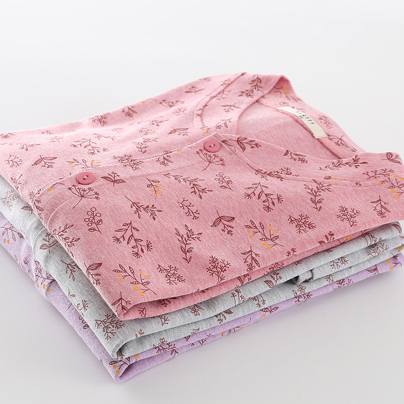 Medium-aged pure cotton cardiovert jacket Autumn Clothes Single single Mom thin Heating Clothes Old Lady Loose Sweatshirt Lady Autumn Winter